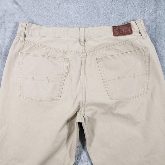 Polo Ralph Lauren Chino Pants Mens 34x30 Khaki Cotton Twill Straight Leg Casual - Picture 7 of 16